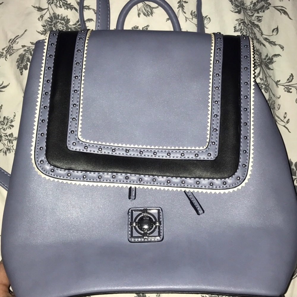 NEW | Periwinkle Faux Leather Backpack